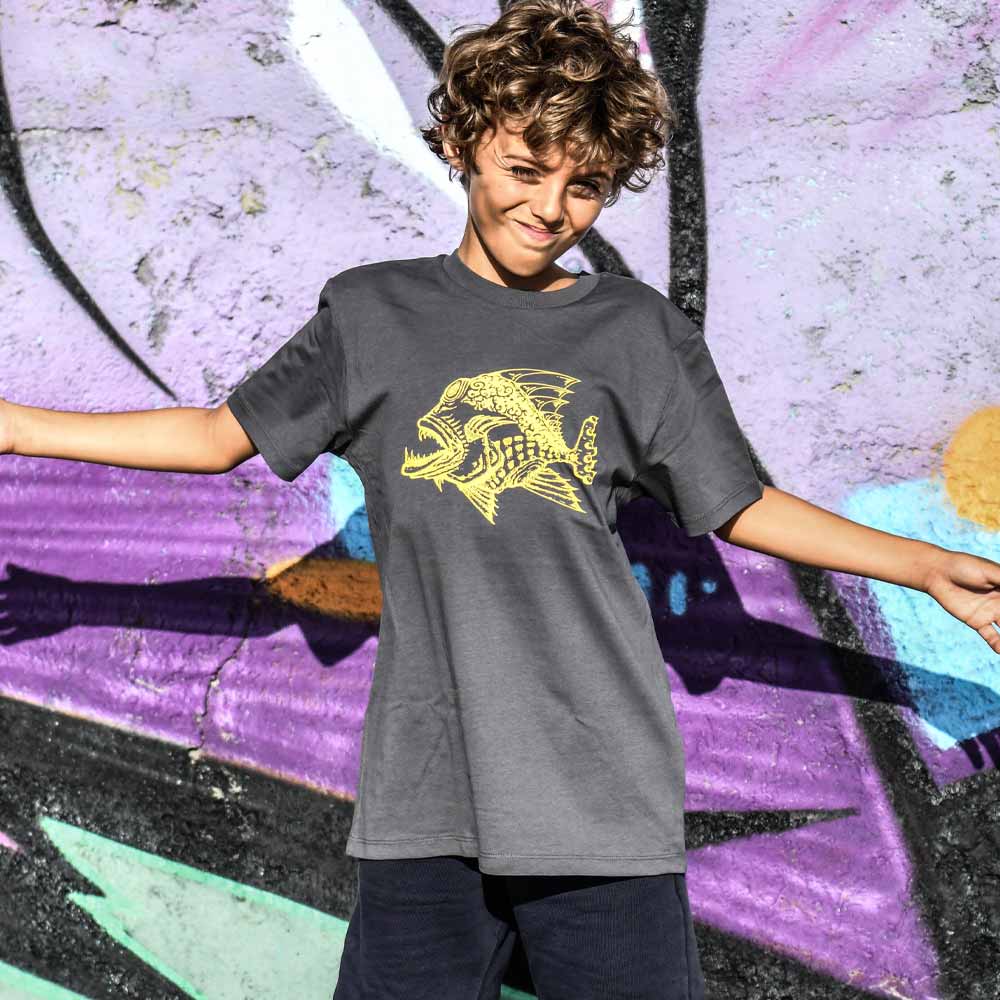 T-SHIRT ENFANT POISSON MECHANT