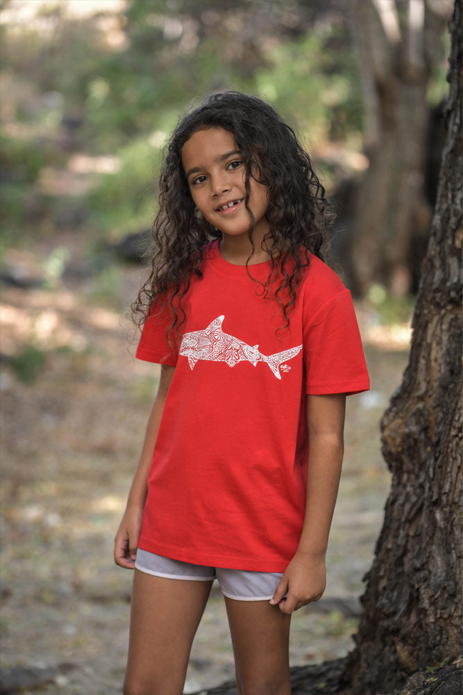 T-SHIRT ENFANT REQUIN MANDALA
