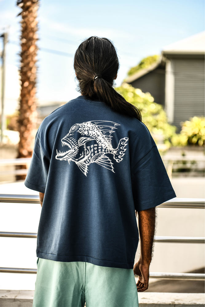 T-SHIRT HOMME POISSON MECHANT