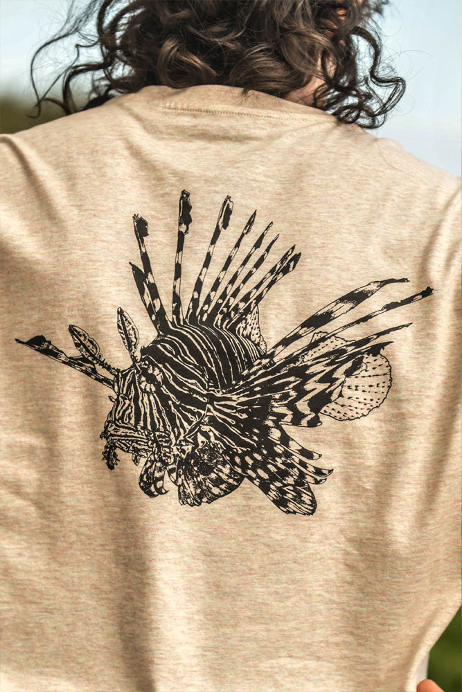 T-SHIRT FEMME POISSON LION