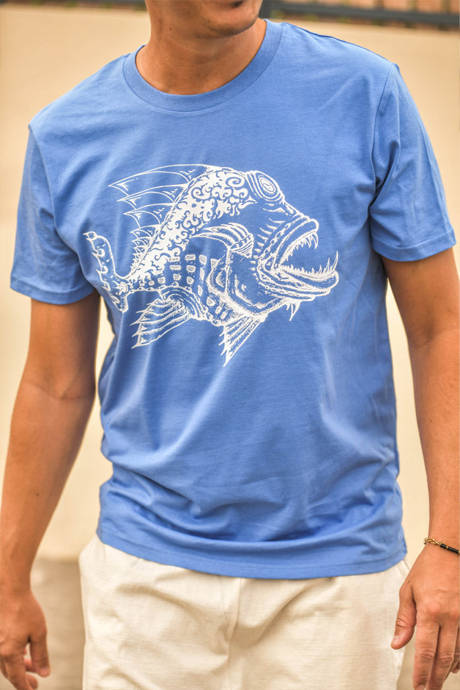 T-SHIRT HOMME POISSON MECHANT
