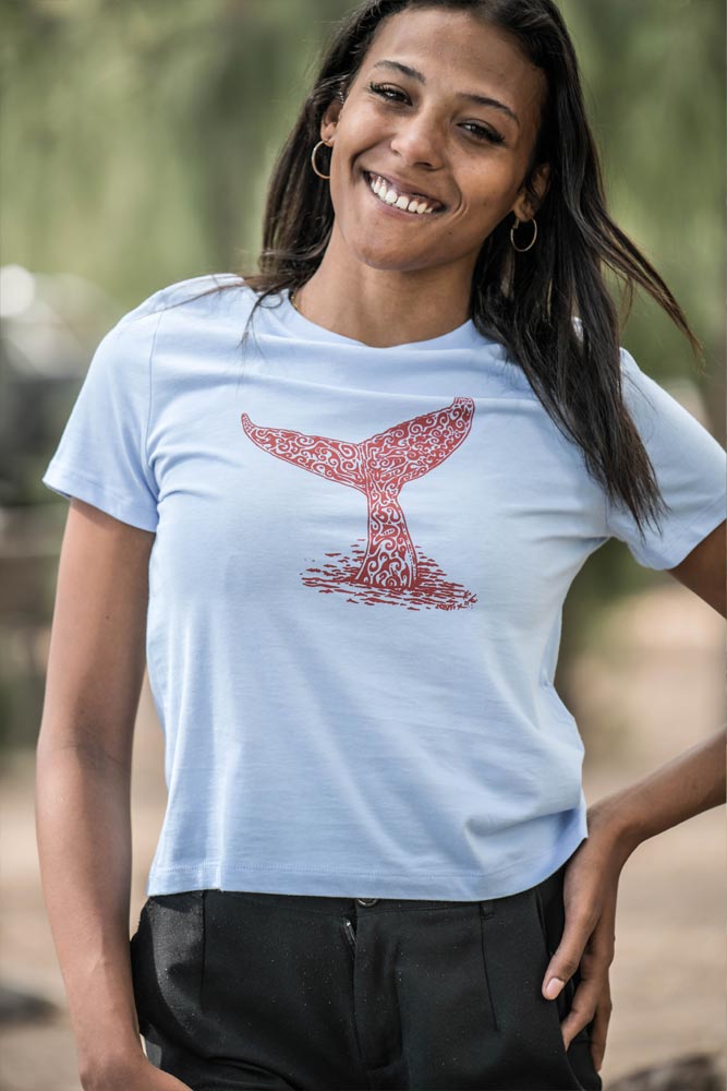 T-SHIRT FEMME QUEUE DE BALEINE