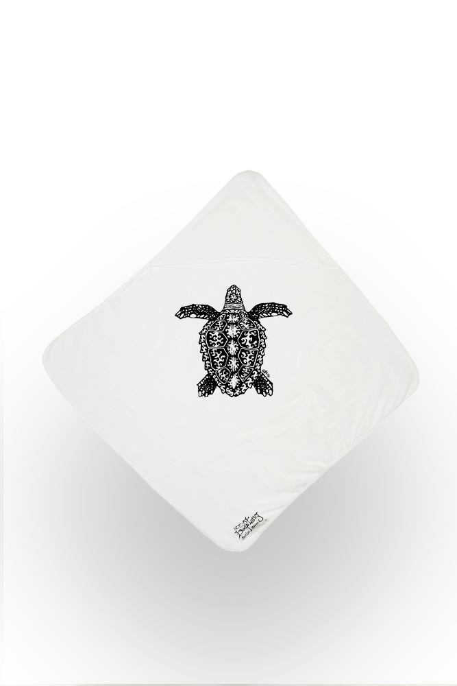 SORTIE DE BAIN BÉBÉ TORTUE CARET