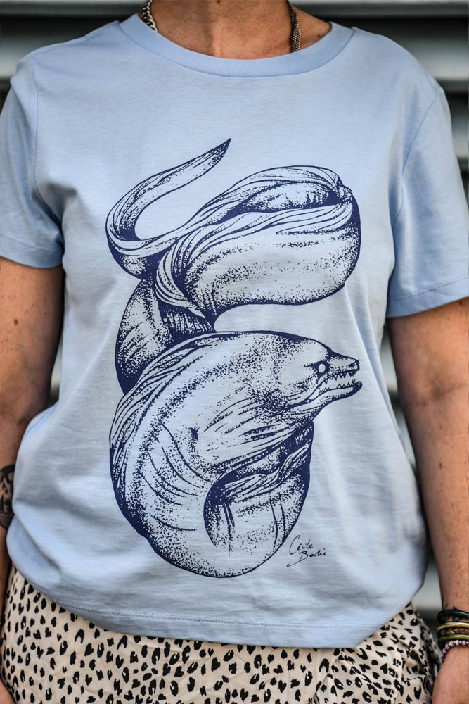 T-SHIRT FEMME MURENE COLLAB CECILE BESLIC