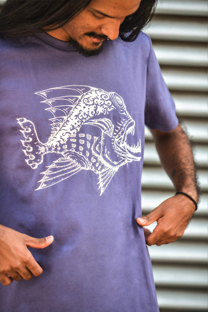 T-SHIRT HOMME COTON BIO VIOLET