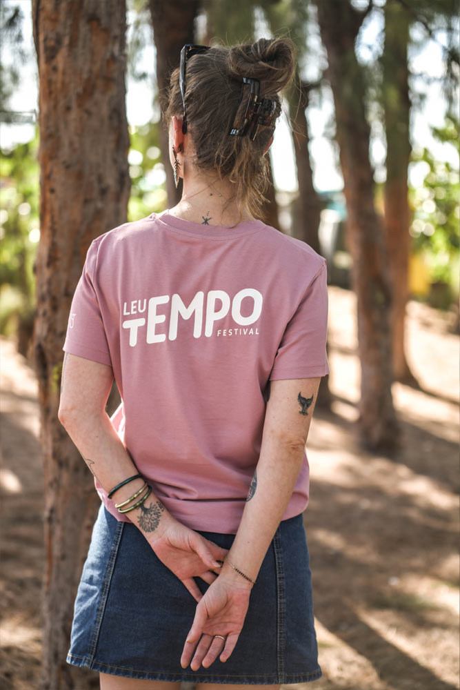 t-shirt coton bio femme leu tempo 2026 rose