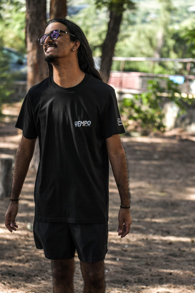 t-shirt coton bio homme leu tempo 2026 noir