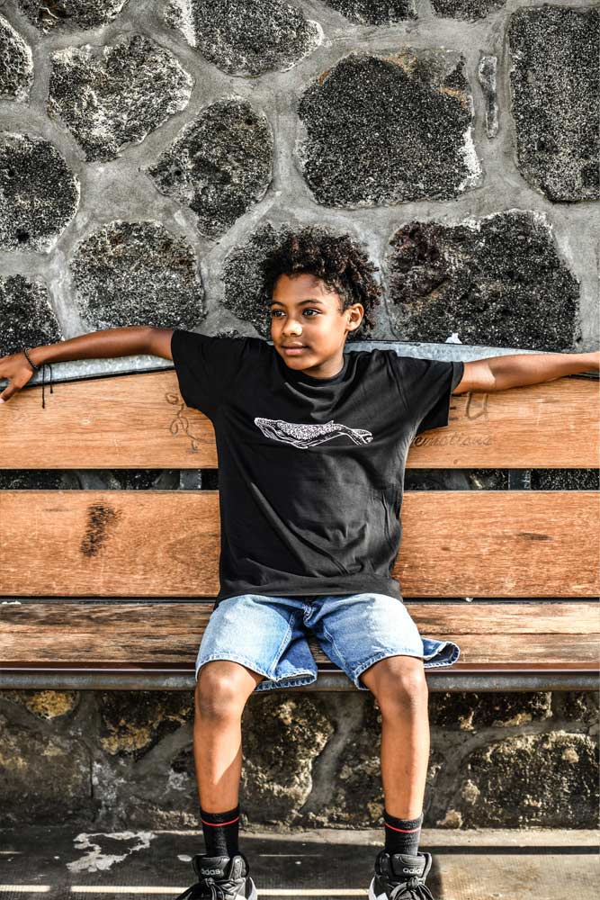 t-shirt enfant coton bio baleine