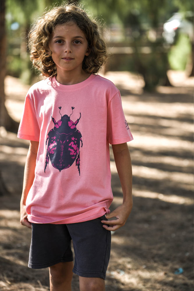 t-shirt enfant leu tempo 2026 rose