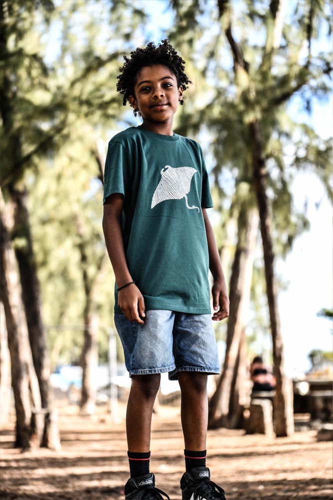 t-shirt enfant raie manta