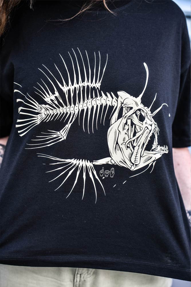 T-SHIRT FEMME POISSON LANTERNE - SÉRIE LIMITÉE