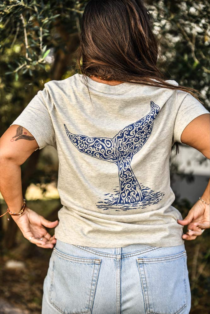 T-SHIRT FEMME QUEUE DE BALEINE