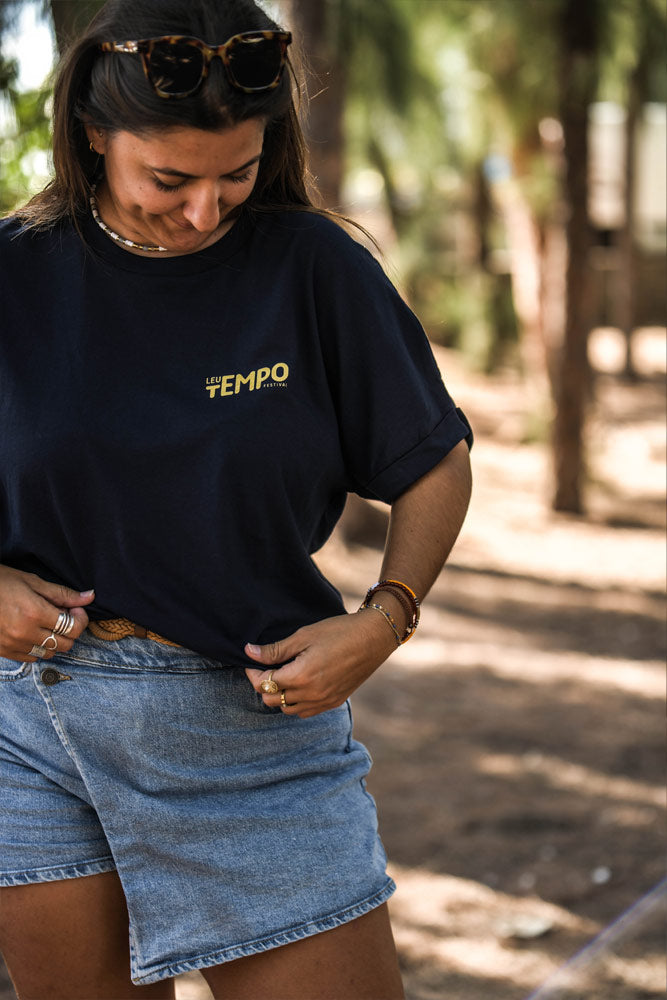 t-shirt femme leu tempo 2026 bleu marine