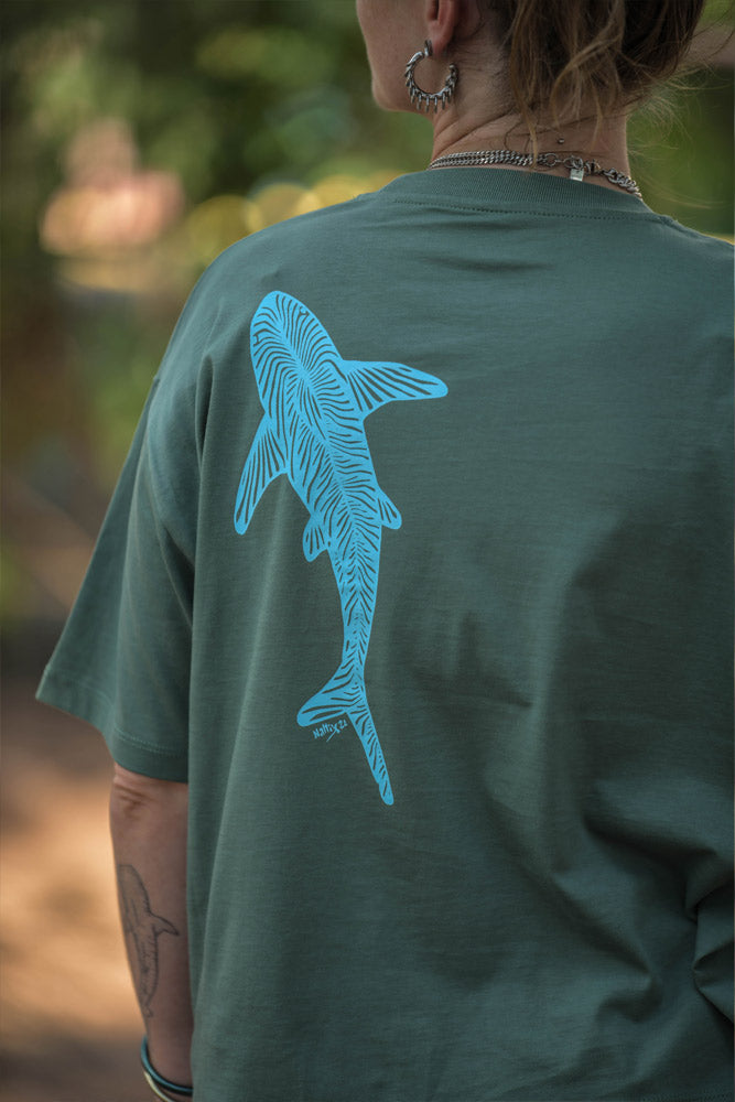 t-shirt femme requin zebre