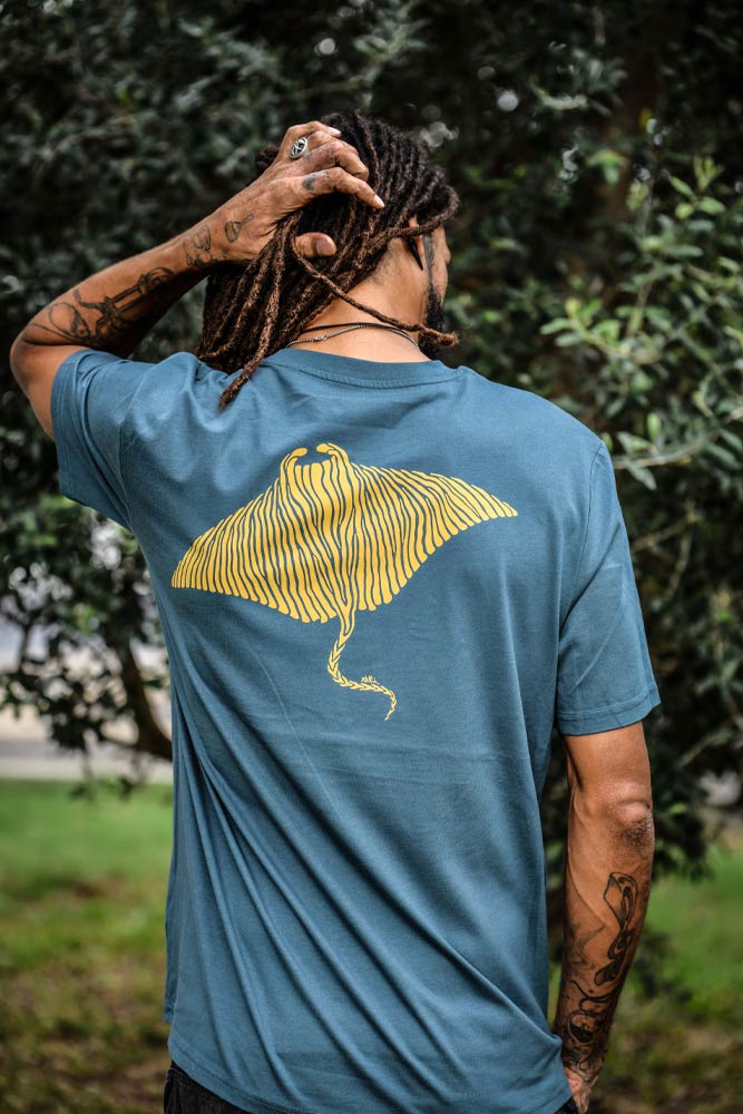 T-SHIRT HOMME RAIE MANTA