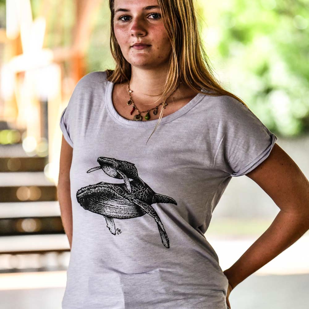 T-SHIRT FEMME BALEINES