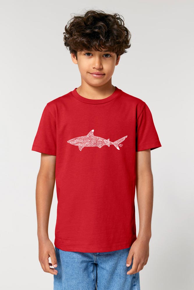 T-SHIRT ENFANT REQUIN MANDALA