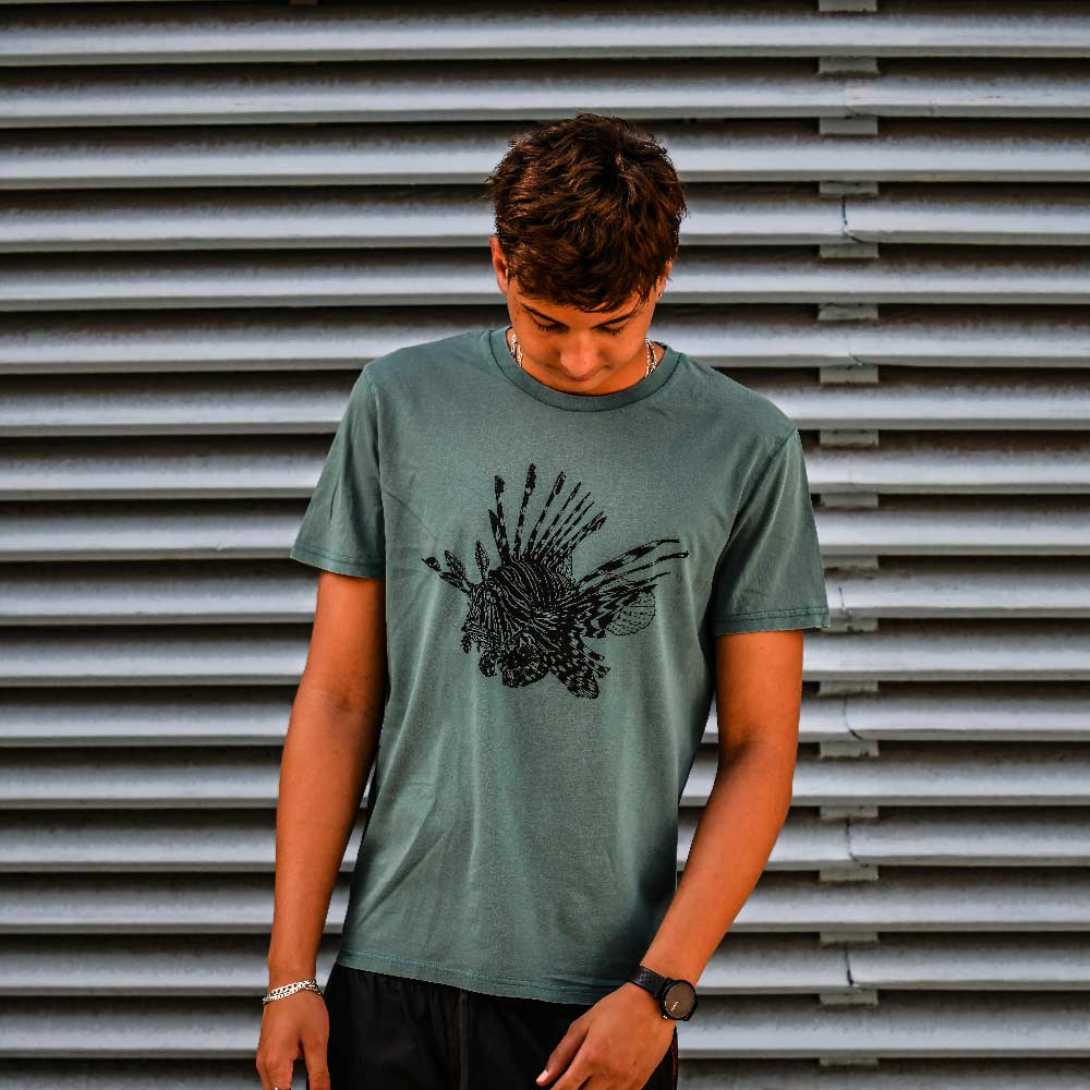 T-SHIRT HOMME POISSON LION