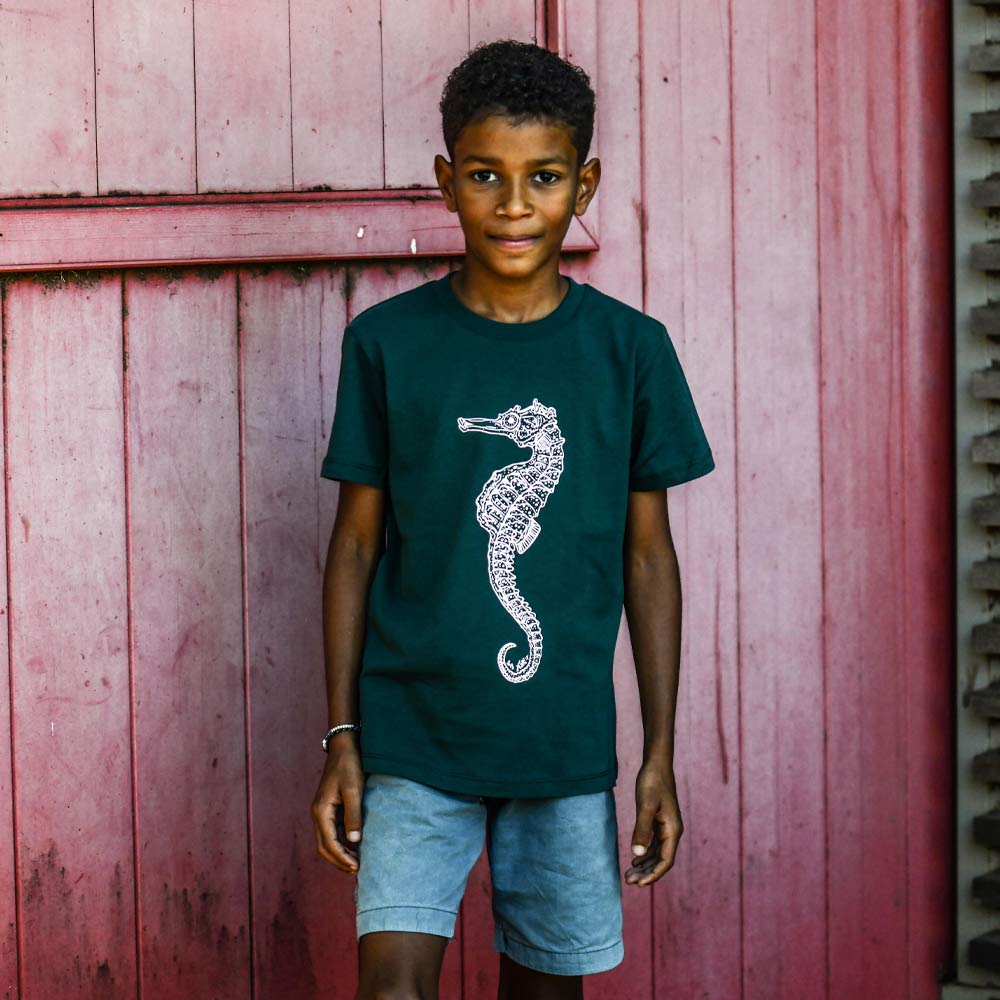 T-SHIRT ENFANT HIPPOCAMPE TACHETE