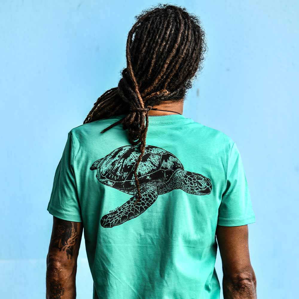 T-SHIRT HOMME TORTUE VERTE