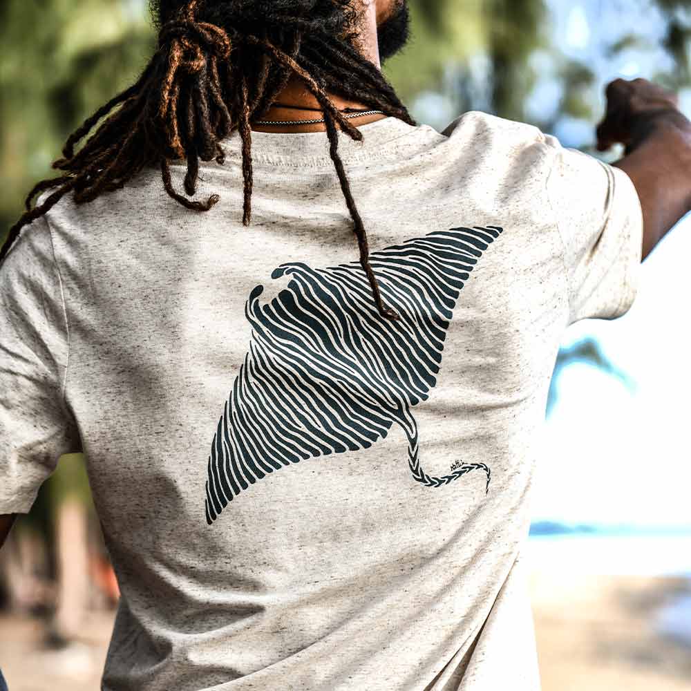 T-SHIRT HOMME RAIE MANTA
