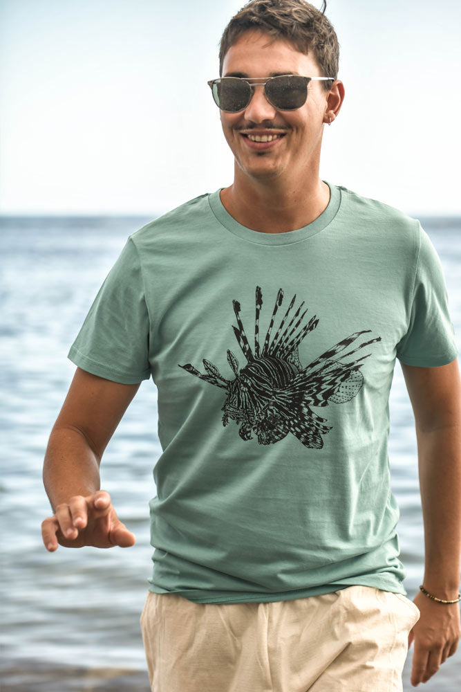 T-SHIRT HOMME POISSON LION