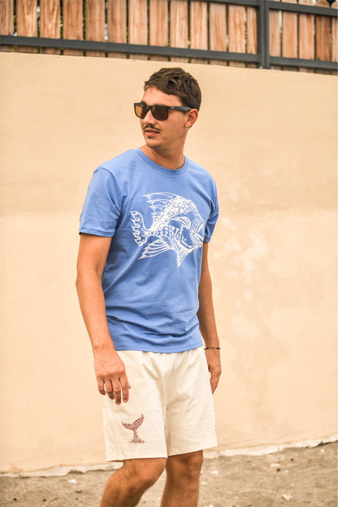T-SHIRT HOMME POISSON MECHANT