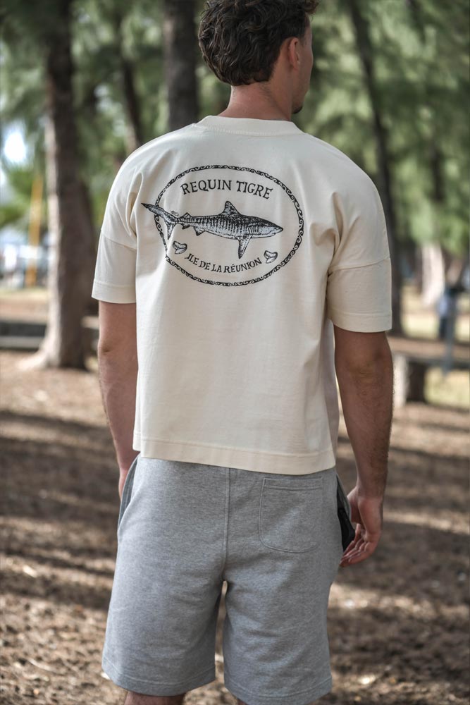 T-SHIRT HOMME REQUIN TIGRE