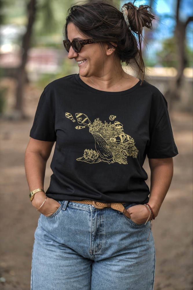 T-SHIRT FEMME ECLATS DE L'ILE