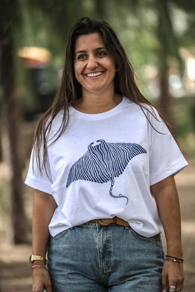 T-SHIRT FEMME RAIE MANTA