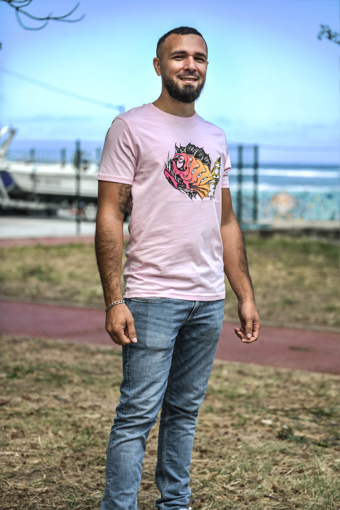 T-SHIRT HOMME POISSON ZIEU