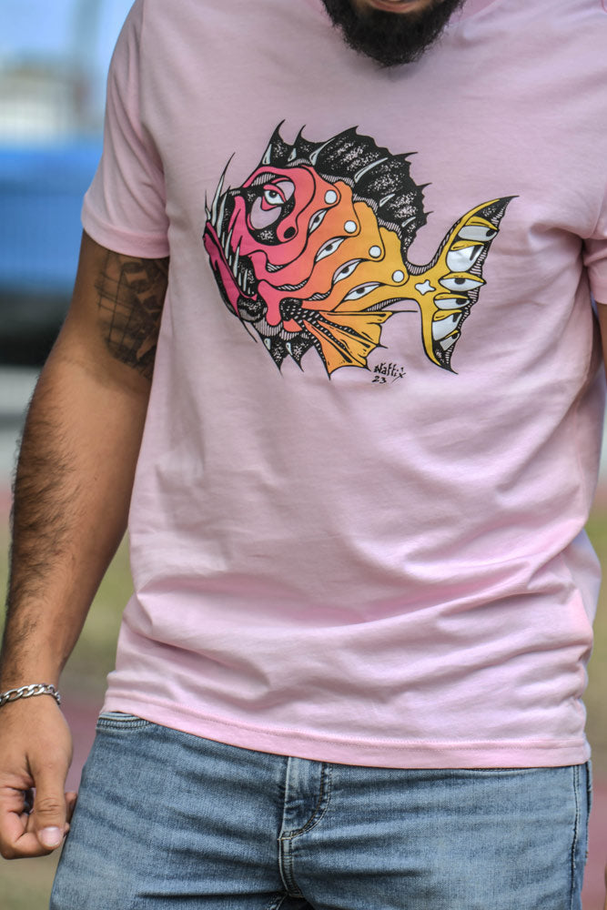 T-SHIRT HOMME POISSON ZIEU