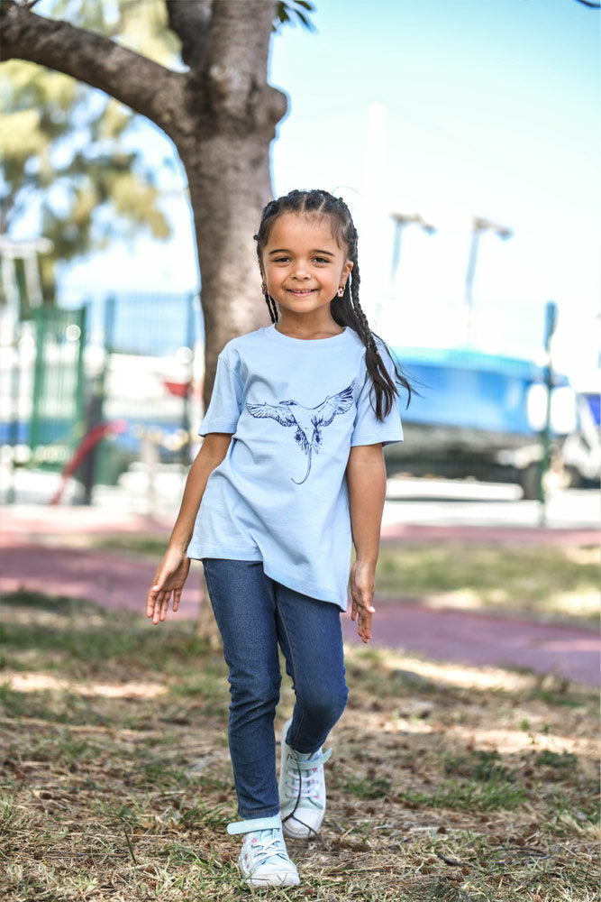 T-SHIRT ENFANT PAILLE EN QUEUE