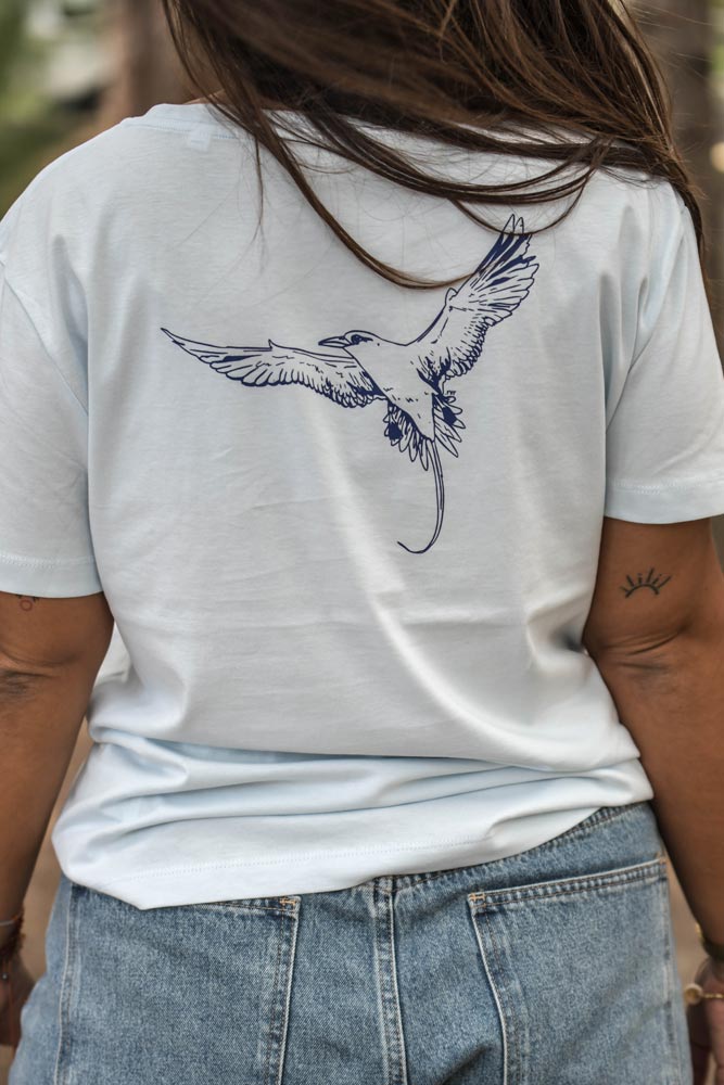 T-SHIRT FEMME PAILLE EN QUEUE