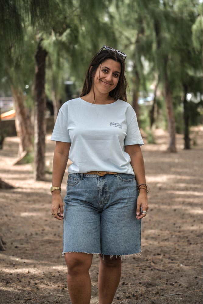 T-SHIRT FEMME PAILLE EN QUEUE