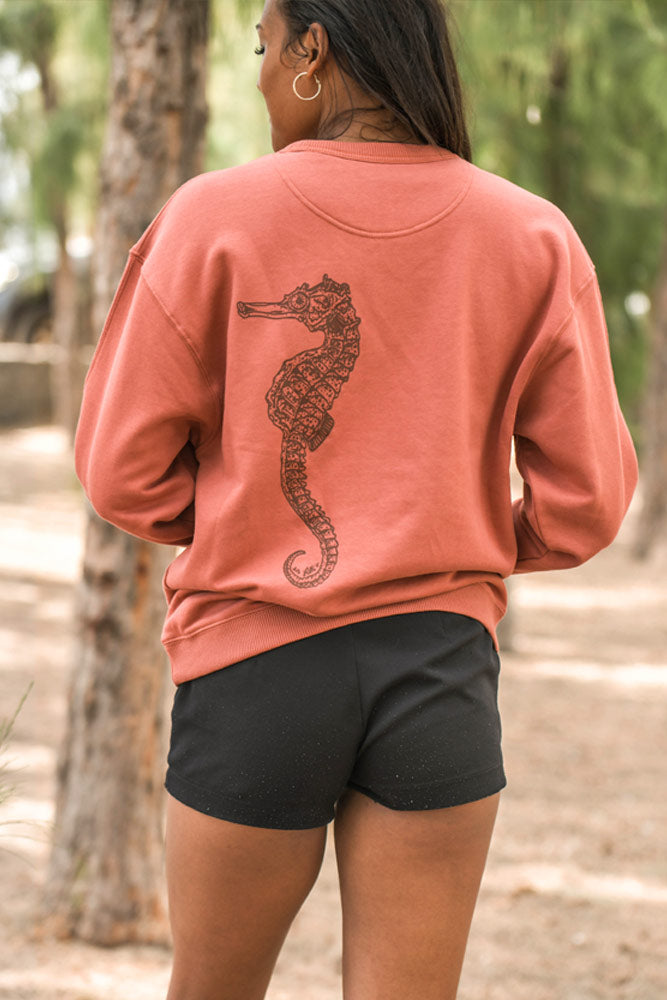SWEAT FEMME HIPPOCAMPE TACHETE