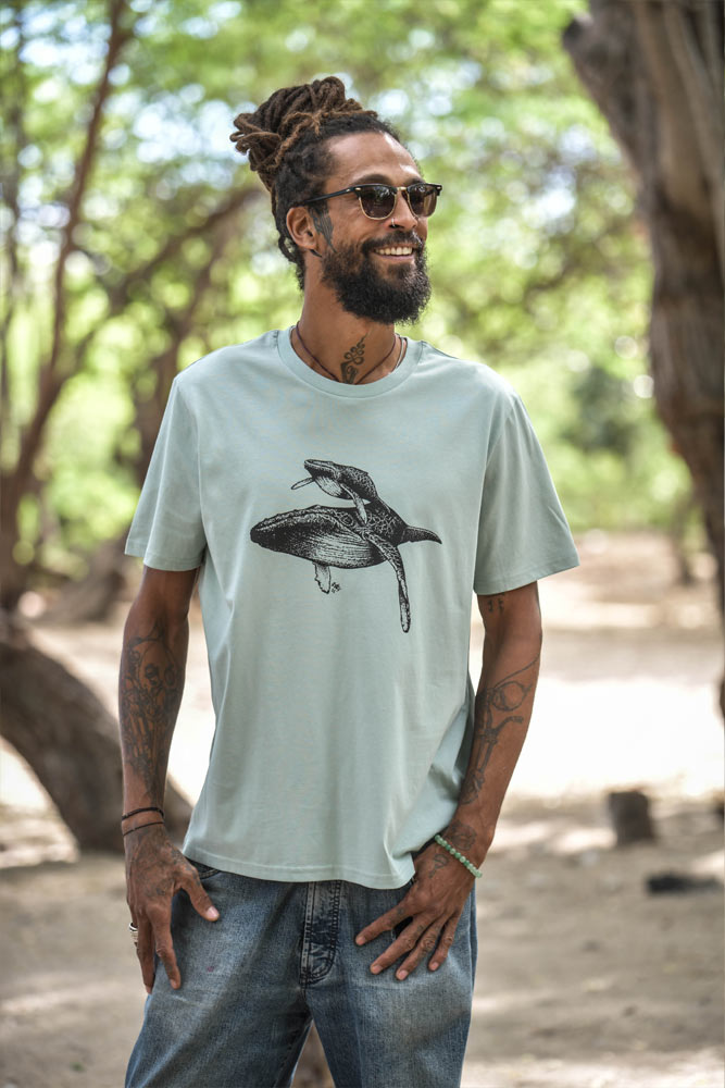 T-SHIRT HOMME BALEINES