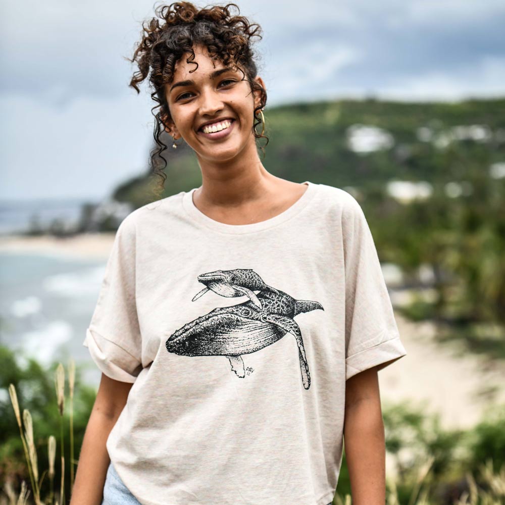 T-SHIRT FEMME BALEINES