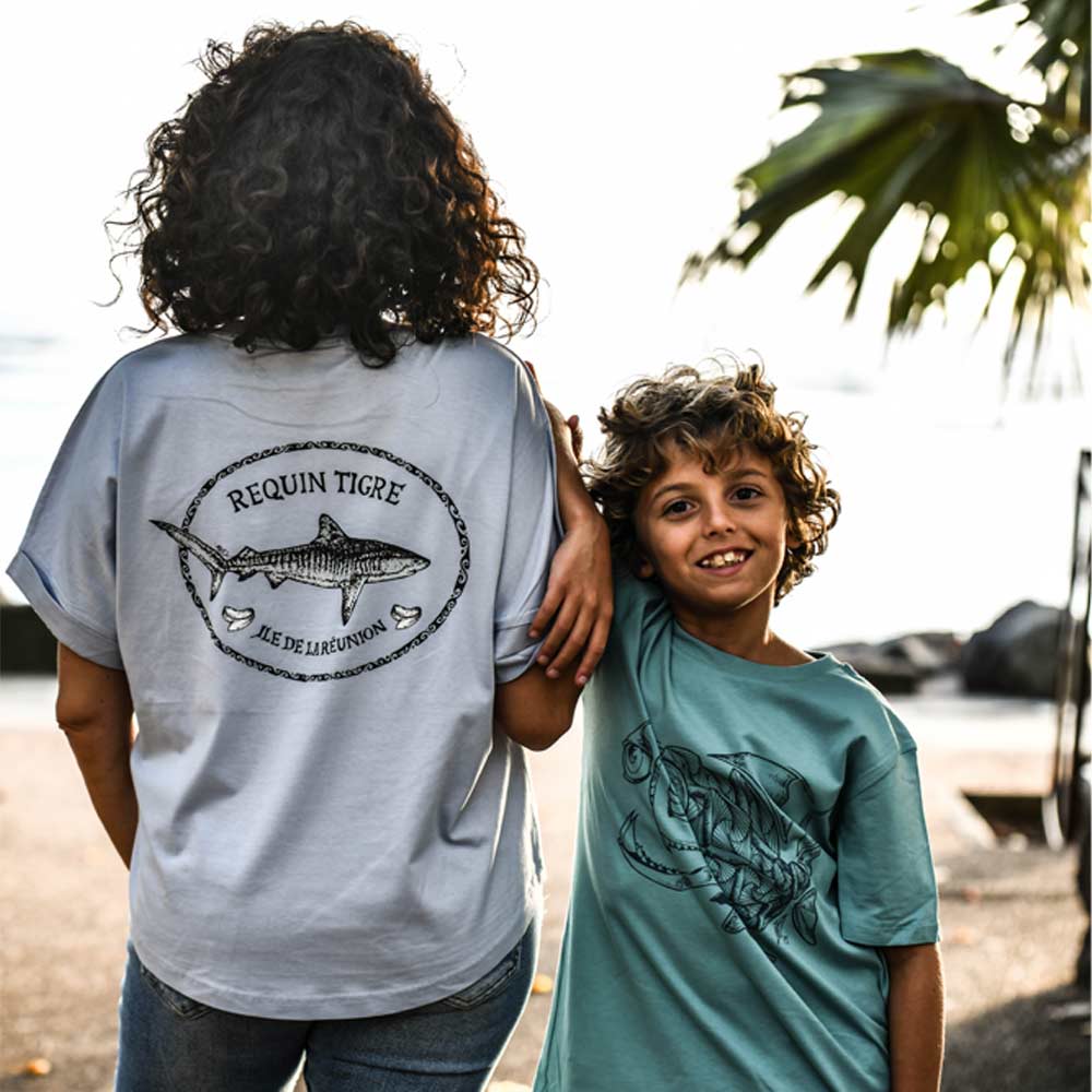 T-SHIRT FEMME REQUIN TIGRE