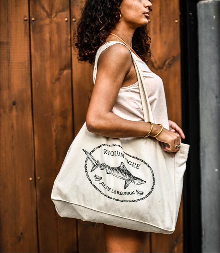 SHOPPING BAG REQUIN TIGRE