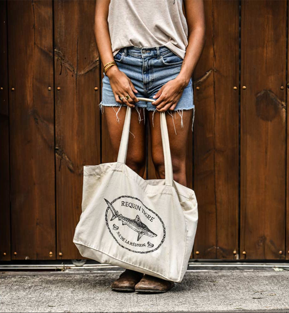 SHOPPING BAG REQUIN TIGRE