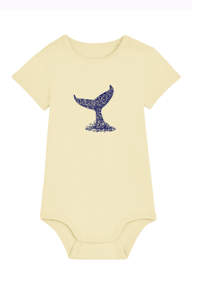 BODY BEBE COTON BIO QUEUE DE BALEINE 