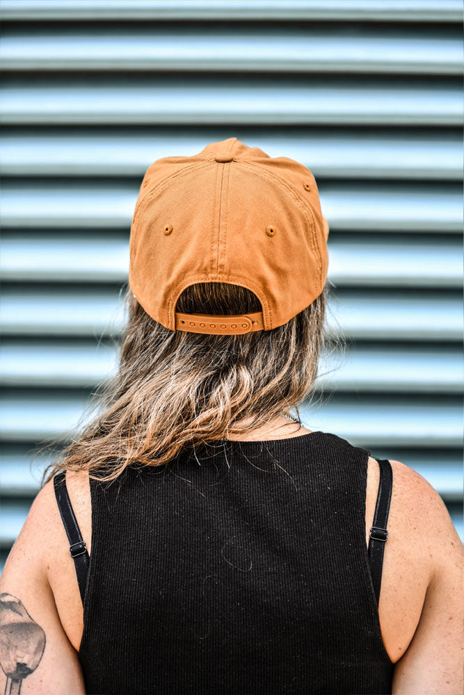 CASQUETTE_ECO RESPONSABLE_RAIE_MANTA_MOUTARDE