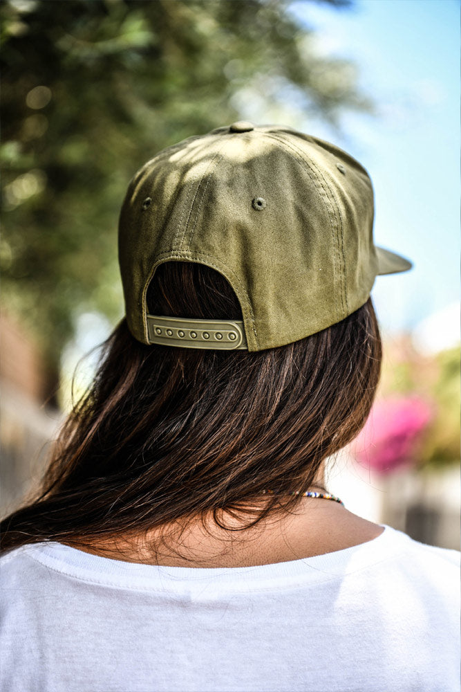 FERMETURE CASQUETTE COTON BIO BOUFTANG OLIVE 
