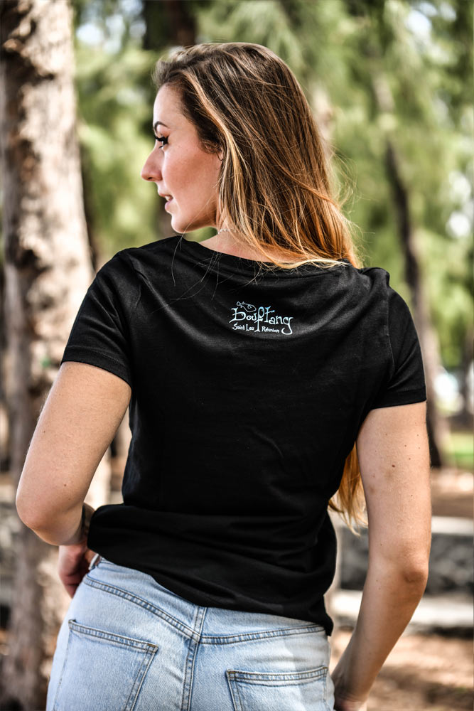 T-SHIRT COTON BIO BALEIEN BLACK 