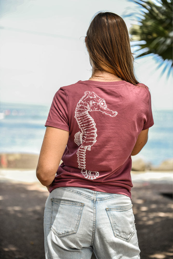 T-SHIRT_FEMME_HIPPOCAMPE COTON BIO 