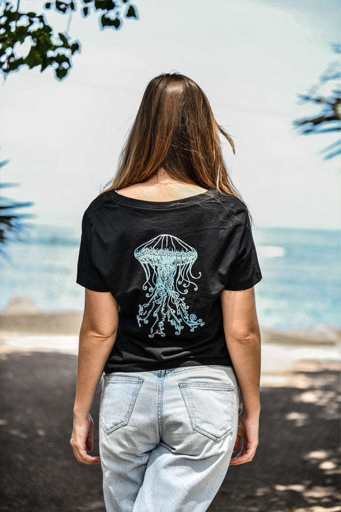TSHIRT FEMME COL V MEDUSA