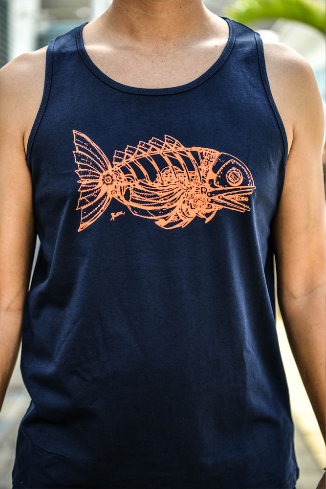 DEBARDEUR HOMME POISSON MEKA