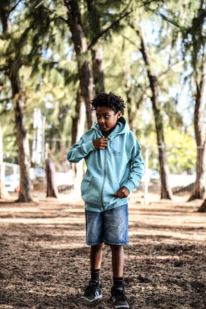 sweat mixte a zip meduse coton bio 