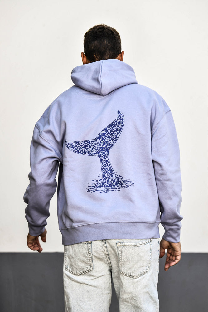 sweat mixte oversize queue de baleine 